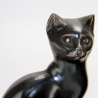 Pair of French Art Deco Spelter Cat Bookends by M Font