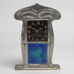 Liberty & Co Tudric Pewter and Enamel Clock