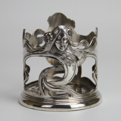 WMF Art Nouveau Maiden Silver Plated Bottle Stand