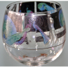 Vedar Glass Goblet Enamelled with Maidens and Peacocks
