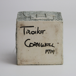 Troika (Cornwall) Cube Vase by M Murrell