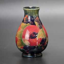 Willam Moorcroft Pomegranate Vase with Green Signature