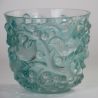 Rene Lalique Avallon Vase in Rare Turquoise Colour