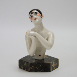 Large and Impressive Art Deco German Porcelain Half Doll