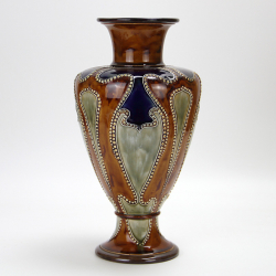 Doulton Lambeth Art Nouveau Stoneware Vase Decorated by...