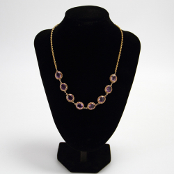 9 Carat Gold and Amethyst Necklace
