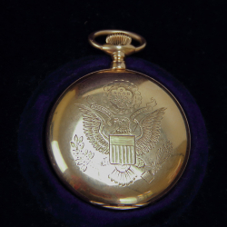 USA 14 Carat Gold Pocket Watch Presented by Woodrow Wilson