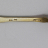 David Anderson Art Nouveau Silver Gilt and Enamel Sugar Tongs with Matching Spoon
