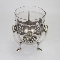 WMF Silver Plated Celery Stand with Original Crystal Cut Glass Liner