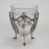 WMF Silver Plated Celery Stand with Original Crystal Cut Glass Liner