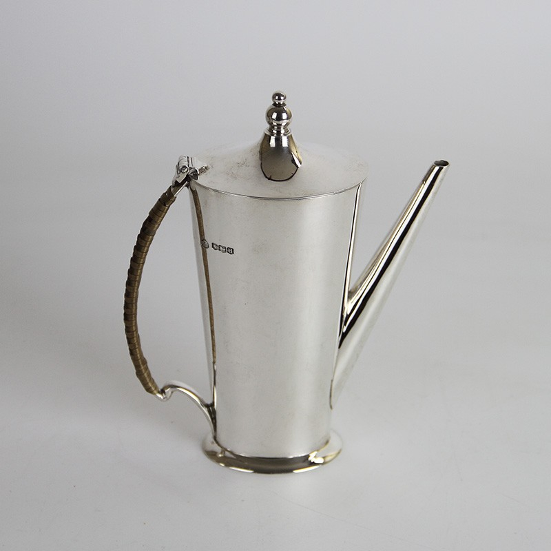 William Hutton Silver Coffee or Chocolate Pot