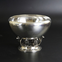 Georg Jensen Silver Bowl Designed by Gustav Pederson