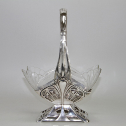 WMF Art Nouveau Silver Plated Flower Basket