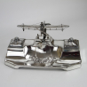 WMF Silver Plated Rumpler Taube Monoplane Desk Set