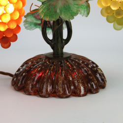 Murano Table Lamp with Two Bunches of Grapes