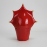 Robj Ceramic Art Deco Bonbonniere Decorated in Red and Gold