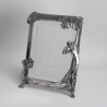 WMF Art Nouveau Silver Plated Toilet Mirror with Original Beveled Glass
