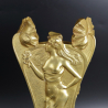 Art Nouveau Gilt Bronze Figural Vase signed J Sola