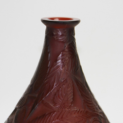 René Lalique Dark Amber 'Sauge' Vase