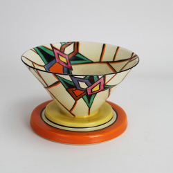 Clarice Cliff Bizzare Latona Conical Bowl in the 'Stained...