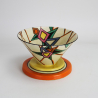 Clarice Cliff Bizzare Latona Conical Bowl in the 'Stained Glass' Pattern