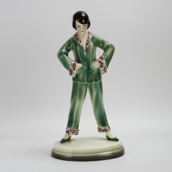 Goldscheider (Austria) Art Deco Figurine 'Pyjamas' by...