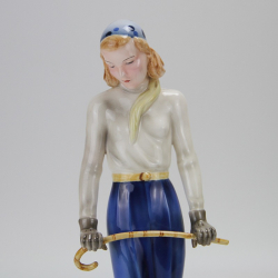 Goldscheider (Austrian) Art Deco Figurine by Stefan Dakon of Ginger Rogers