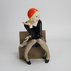 Lenci (Italian) 'Nella' Art Deco figurine Designed by Helen König Scavini
