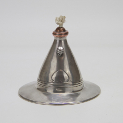 Tudric Pewter Oil Table Lighter Designed by Archibald Knox