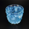Rene Lalique Avallon Vase in Deep Opalescent Blue