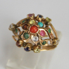 Art Nouveau 15ct Gold and Multi Gem Set Ring