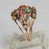 Art Nouveau 15ct Gold and Multi Gem Set Ring