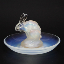 René Lalique Opalescent Glass 'Lapin' (Rabbit) (c.1925)