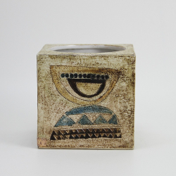 Troika (Cornwall England) Square Box Vase by Honor Curtis