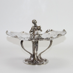 WMF Art Nouveau Silver Plated Visiting Card Tray