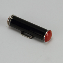 French Art Deco Silver and Enamel Lipstick (c.1925)