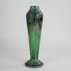 Daum - Nancy, France, est. 1878 - Cameo Glass Landscape Vase