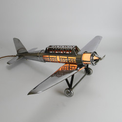 Large Art Deco Table Lamp Based on An American Harvard Texas Training Plane (c.1930)