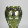 Johann Loetz (Austrian) Creta Papillon Silver Overlay Vase