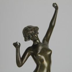 Paul Philippe (1870-1930) Bronze Figure 'Awakening' 'Le Reveil'
