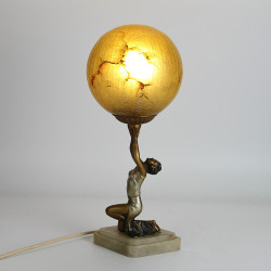 Art Deco Spelter Lady Lamp (c.1925)