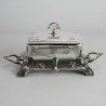 Silver Plated Butter Dish by WMF with Original Crystal Glass Liner