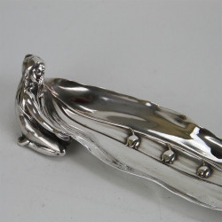 WMF Art Nouveau Silver Plated Maiden Pen Tray