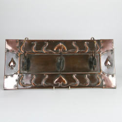 Arts and Crafts Copper Coat Rack (c.1900)