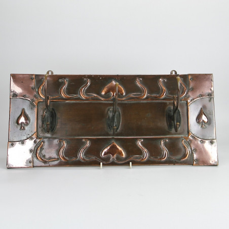 Arts and Crafts Copper Coat Rack (c.1900)