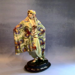 Goldshieder and Lorenzl Arabian Lady Figural Ceramic