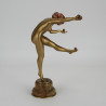 Art Deco Gilt Bronze Figure 'TheJuggler' by Claire-Jeanne-Roberte Colinet