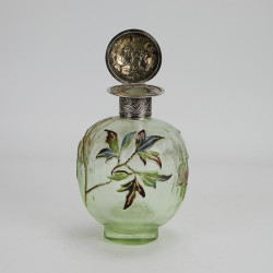 Émile Gallé Early Perfume Bottle with Silver Mount