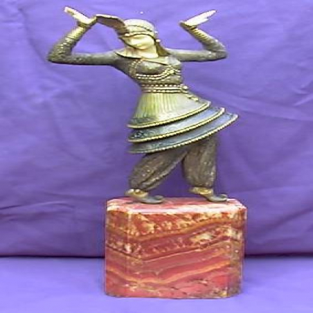D H Chiparus Pantaloons Bronze & Ivory Figure