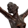 Bruno Zach Large Art Deco Bronze Figure 'Stolen Hearts'